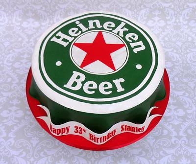 Heineken Beer Cap Cake - Cake by Lindsey Krist