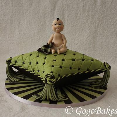 Baby on Pillow - Cake by Smita Choudhuri