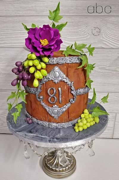 Flowery Barrel Cake - Cake by Ashwini Tupe