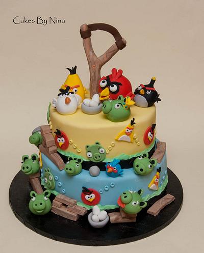 Angry Birds - Cake by Cakes by Nina Camberley