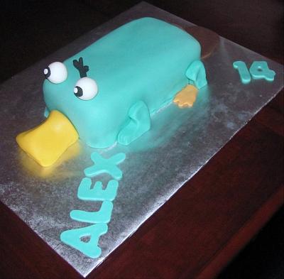 Perry the Platypus Cake - Cake by Jaybugs_Sweet_Shop