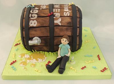 18th Birthday Beer Barrel - Cake by Shereen