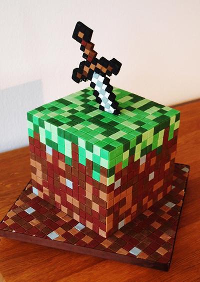 Mine craft - Cake by CandyCakesPreston