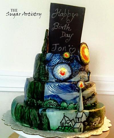 The Starry Night!!!!****** - Cake by TheSugarArtistry
