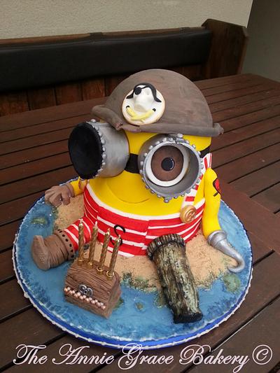 A special Pirate Minion Cake - Cake by The Annie Grace Bakery