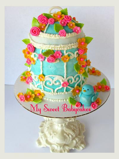Mr. Bluejay's Birdcage - Cake by My Sweet Babycakes