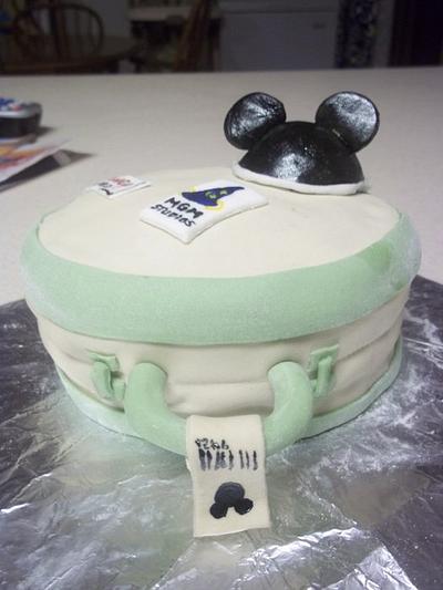 mickey mouse luggage cake - Cake by cakes by khandra