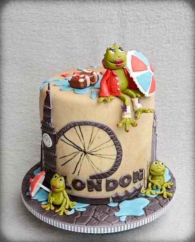 A froggy day in London - Cake by Maria Schick