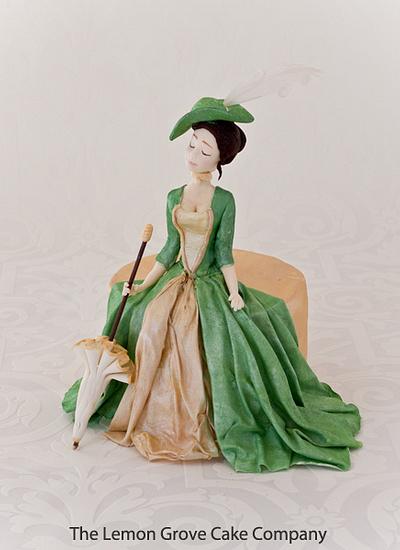 Lady with a parasol  - Cake by The Lemon Grove Cake Company