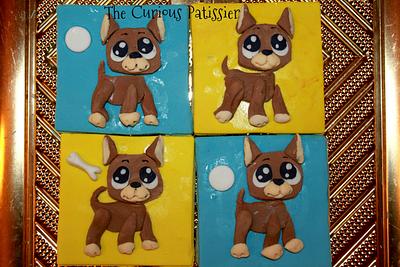 Doggy Cookies - Cake by The Curious Patissier
