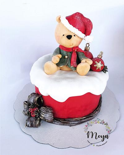 Christmas teddy bear - Cake by Branka Vukcevic