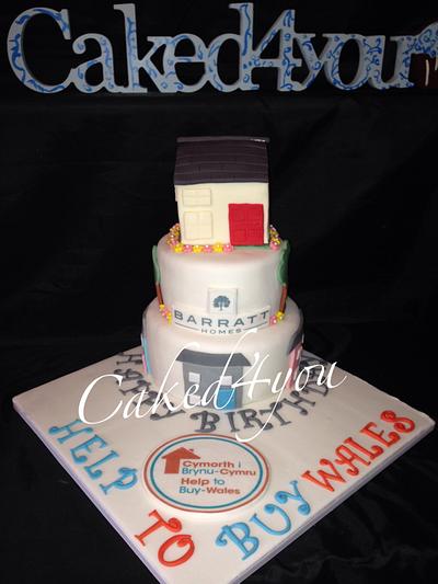 Barratt Homes cake  - Cake by Clare Caked4you