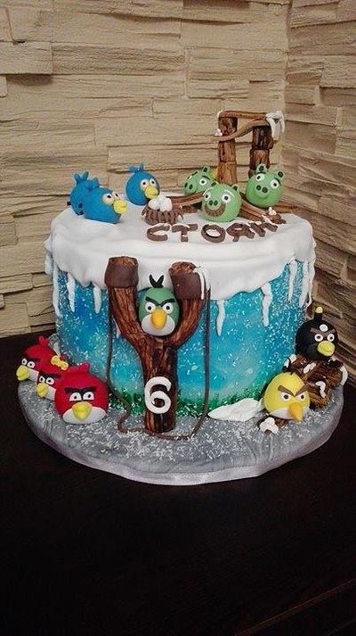 angry birds cake - Cake by Geri