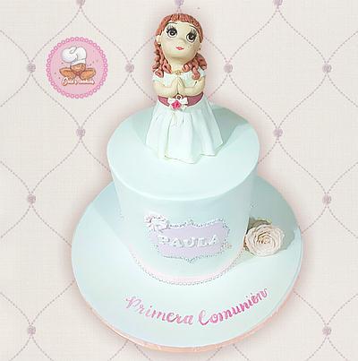 Paula's First Communion - Cake by Gele's Cookies