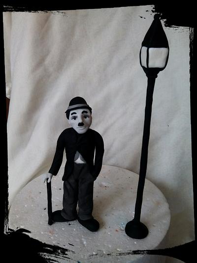 charlie chaplin, black and white - Cake by Petra