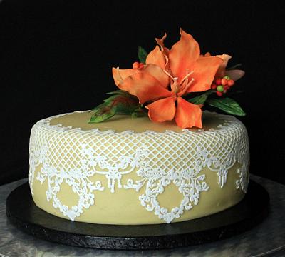 Butterfly flower - Cake by Anka