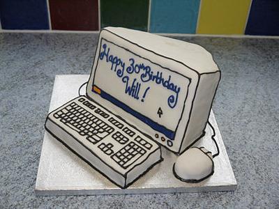 Computer Cake - Cake by VikkiCakeDiddly