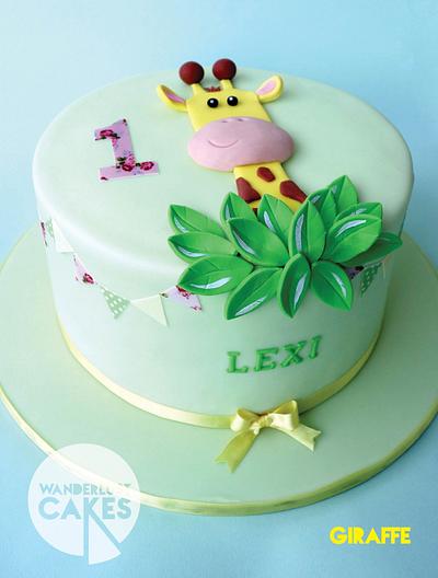 Giraffe 1st birthday - Cake by Wanderlust Cakes