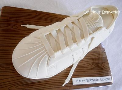 Shell Toe Adidas Sneaker Cake - Cake by DeliciousDeliveries