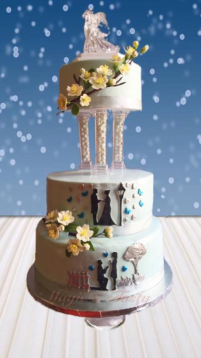 Wedding cake - Cake by Rania Albadawy Sugar Art