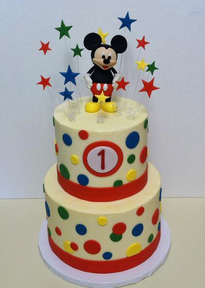 Mickey Birthday Cake - Cake by Stephanie