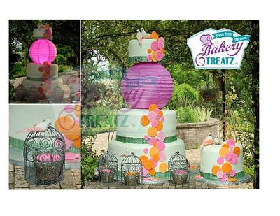 Lantern Garden wedding - Cake by MsTreatz