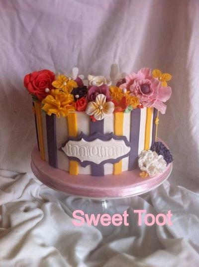 mum flower cake - Cake by christina