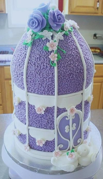 Bridal Shower Birdcage - Cake by mallorymaid
