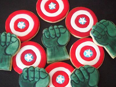 super heroes cookies - Cake by suGGar GG