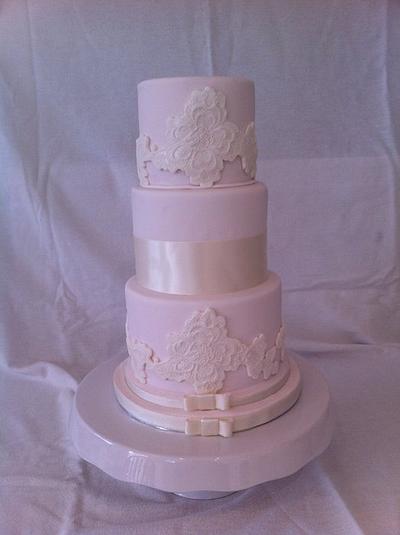 my first wedding cake - Cake by sasha