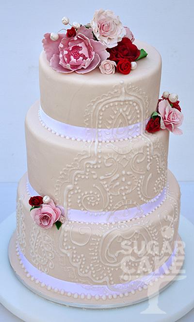 Henna wedding cake - Cake by Cherrycake 