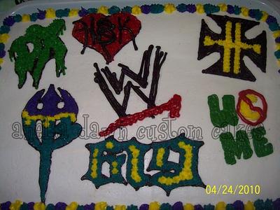 WWE Superstars cake - Cake by AneliaDawnCakes