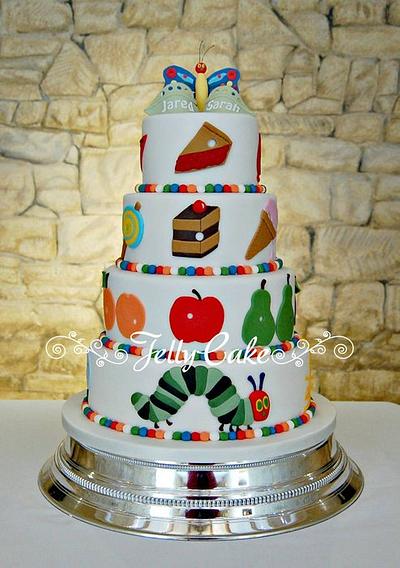 The Very Hungry Caterpillar Wedding Cake - Cake by JellyCake - Trudy Mitchell