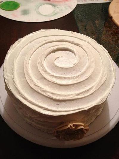 swirl vintage cake - Cake by kangaroocakegirl