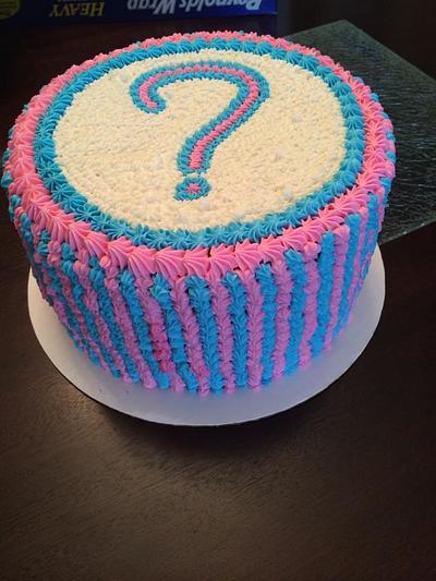 Gender reveal, M&M surprise! - Cake by Naama's Cakes