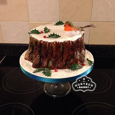 My Tree Stump Christmas Cake - Cake by Hannah Gayfer