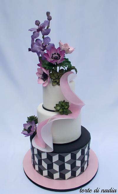 floral cake - Cake by tortedinadia