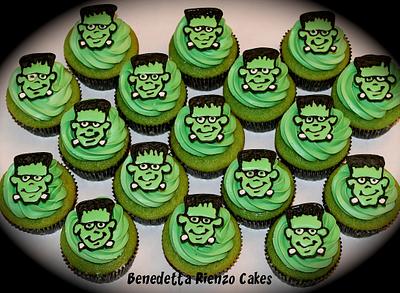 Frankenstein Cupcakes - Cake by Benni Rienzo Radic
