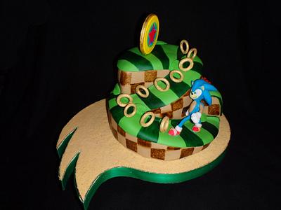 Sonic game - Cake by Reposteria El Duende