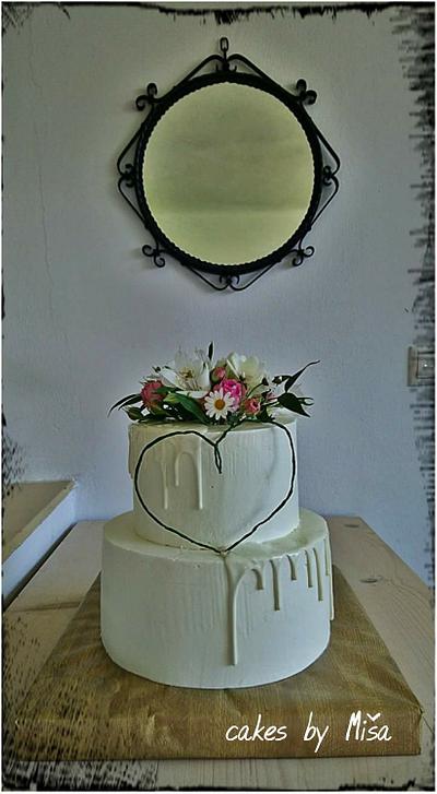 Wedding cake - Cake by CakesByMisa
