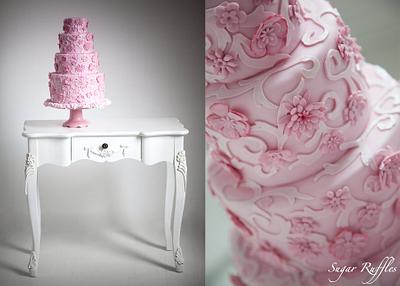 Chanel Inspired Pink Cake - Cake by Sugar Ruffles