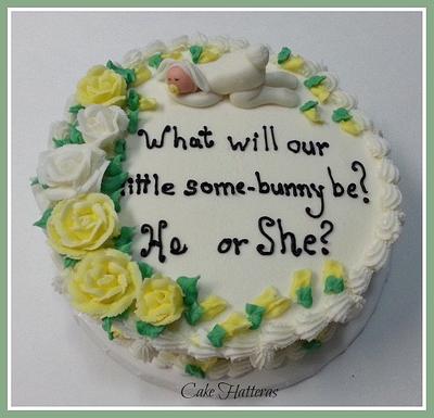 Every-bunny loves some-bunny! A gender reveal cake - Cake by Donna Tokazowski- Cake Hatteras, Martinsburg WV