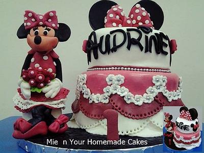Minnie Mouse Theme Cake - Cake by M Cakes by Normie