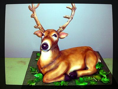 Deer Groom's Cake - Cake by Sandrascakes