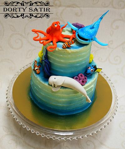 finding Dory cake - Cake by Cakes by Satir