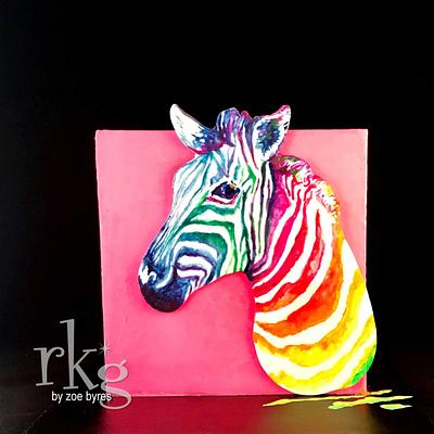 Zebra Bright - Cake by Zoe Byres