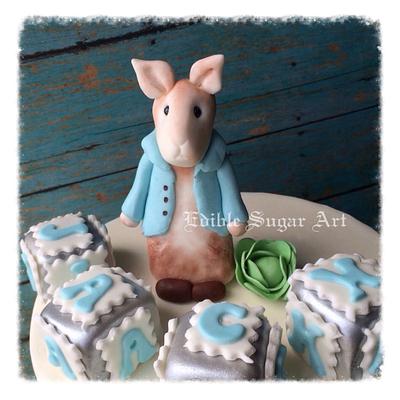 Peter rabbit baby shower cake  - Cake by Edible Sugar Art