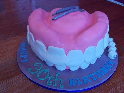 SMILE! Teeth Birthday cake - Cake by CupNcakesbyivy