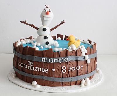 Olaf in the whirlpool - Cake by cakemadness