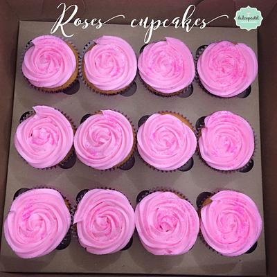 Cupcakes de Flores - Cake by Dulcepastel.com